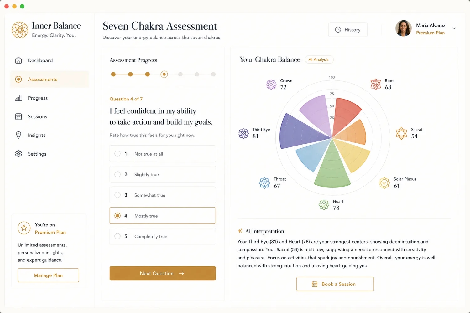 Chakra Assessment Widget
