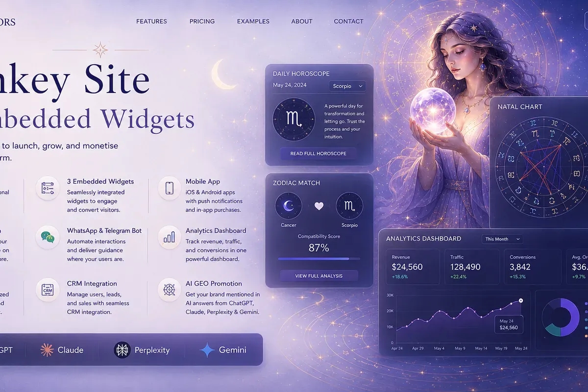 Ready-Made Esoteric Site + Domain cover